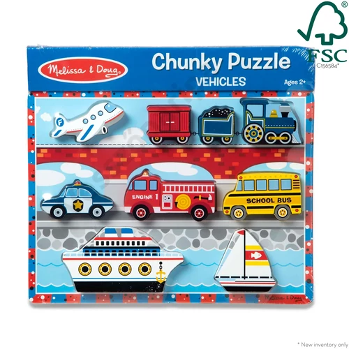 Melissa and Doug járműves kirakó csomagolás