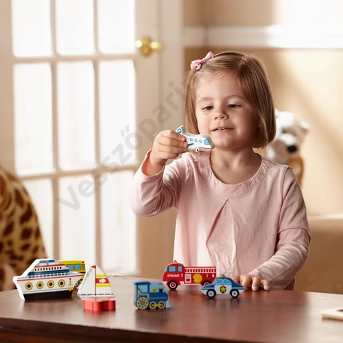Melissa and Doug járműves puzzle repülő, hajó, autó