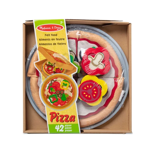 Melissa and Doug textil pizza szett doboza