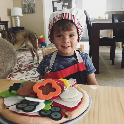 Melissa and Doug textil pizza filc feltétek