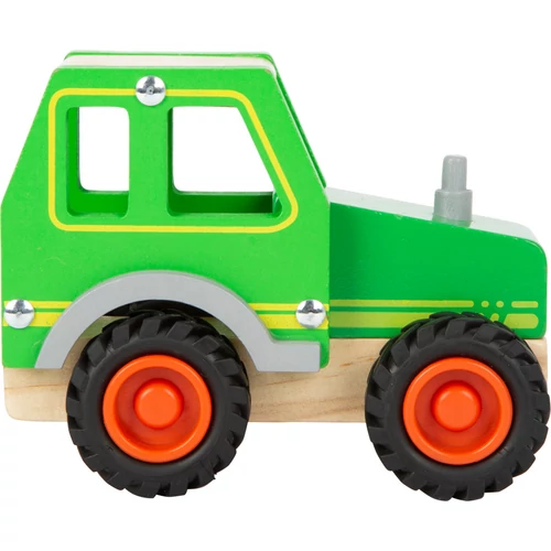 Nagy kerekű játék traktor fából
