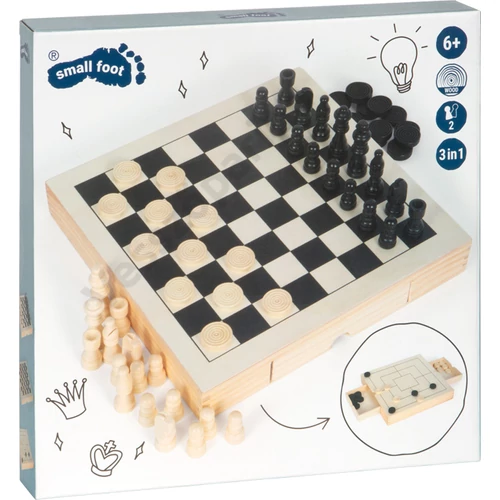 Small foot 11208 sakk, malom és dáma játék doboza