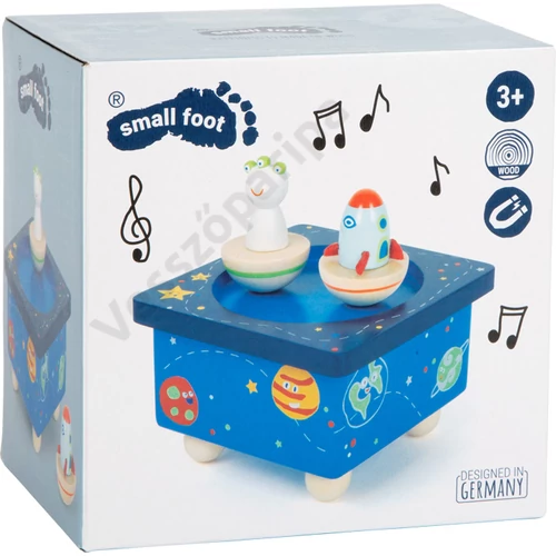Small foot világűr zenedoboz doboza