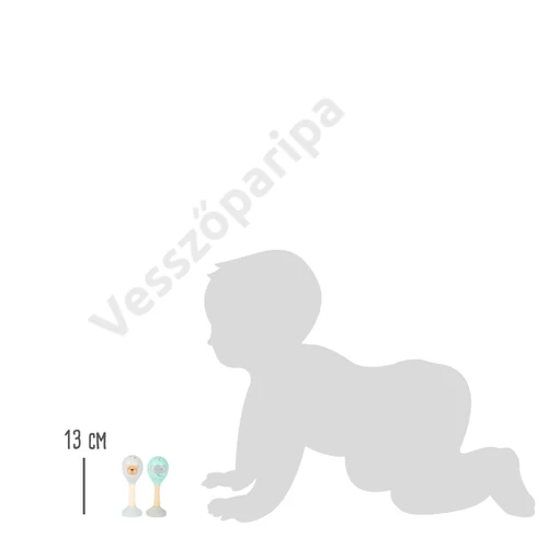 Small foot 11886 pasztell rumbatökök mérete