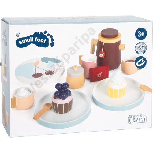 Small foot 12293 Tasty fa kávés készlet és teás készlet doboza