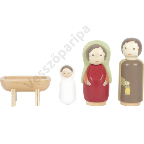 Lábukon megálló fa figurák