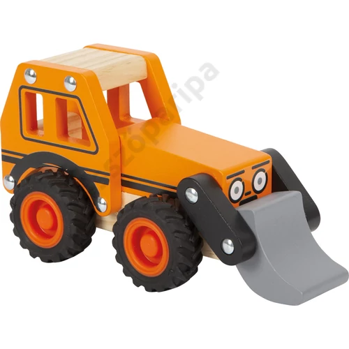 Fajáték munkagép gumikerekekkel