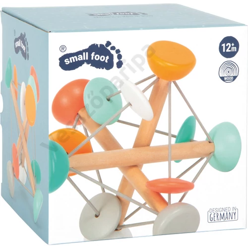Small foot 4775 színes fa gyöngyös matató játék doboza