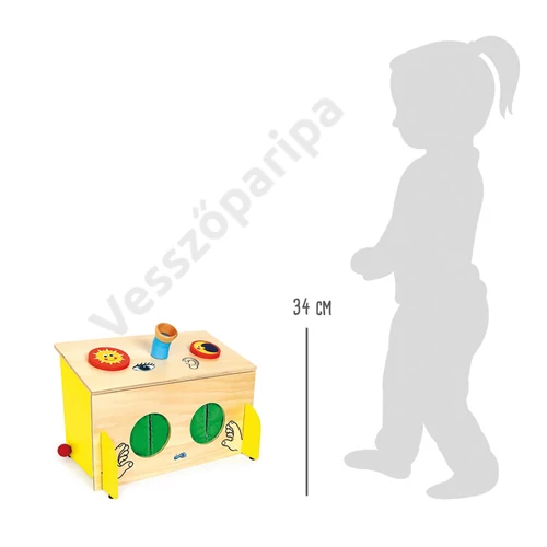 Small foot tapintásfejlesztő láda mérete