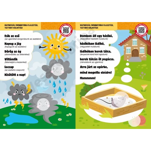 Mondókás füzet ovisoknak matricákkal