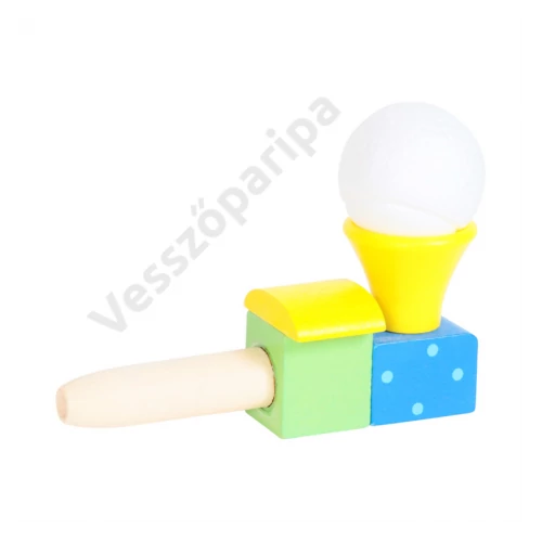 Ügyességi labdalebegtető játék sárga labdatartóval