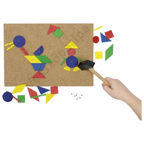 Geometriai formákból álló mozaik kirakó készlet