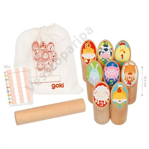 Kubb célbadobó játék gyerekeknek