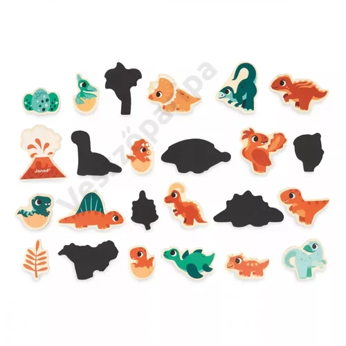 Janod 05839 dinoszauruszos hűtőmágnes készlet