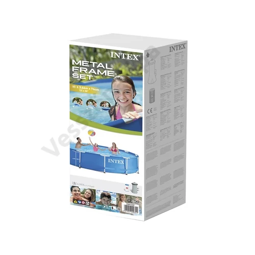Intex 28212 Csővázas medence szűrővel 366 x 76 cm doboza