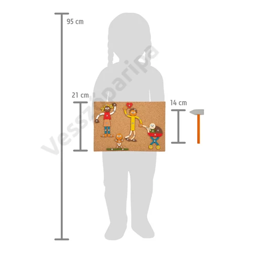 Small foot 12359 család és házi állatok mozaik kirakó mérete