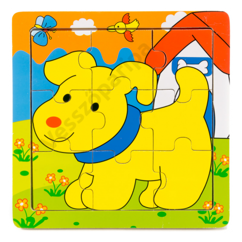 Kutyás puzzle - 9 darabos