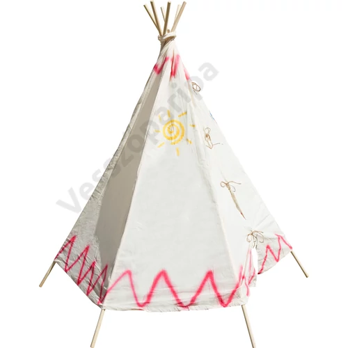 Small foot Wigwam szövet sátor hátulról