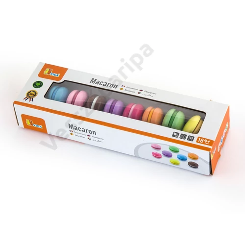 Macaron sütemények fából