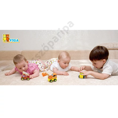 Mini járművek - fa autó készlet
