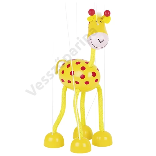 Fa zsiráf marionett bábu