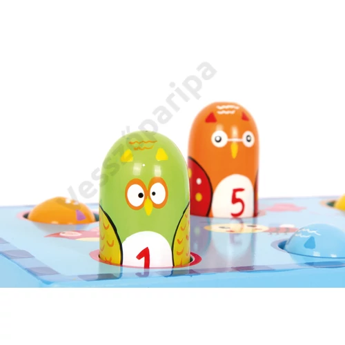 Számozott madaras kalapácsos játék