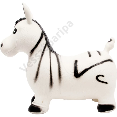 Felfújható ugráló zebra - mozgásfejlesztő játék