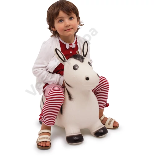 Felfújható ugráló zebra - mozgásfejlesztő játék
