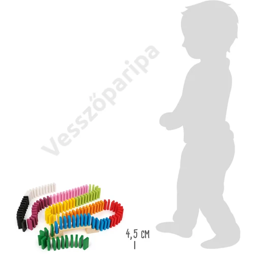 Small foot 6865 XXL sorépítő dominó szett mérete