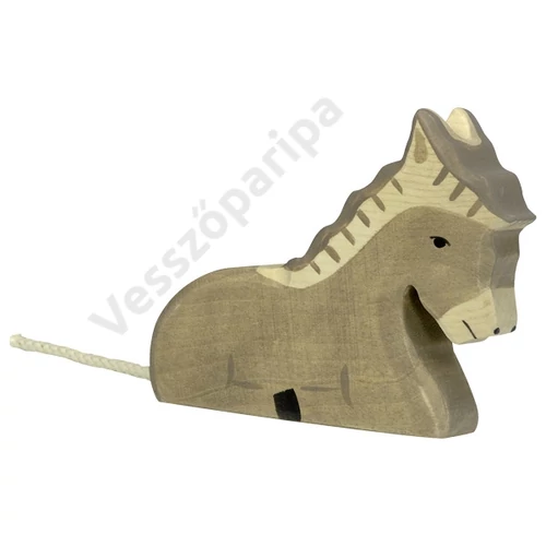 Holztiger fa figura fekvő szamár