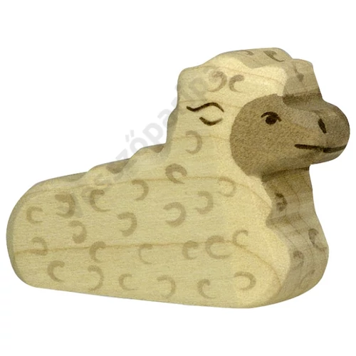 Holztiger fa figura fekvő bárány