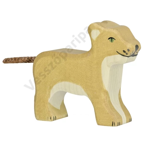 Holztiger fa figura oroszlán kölyök