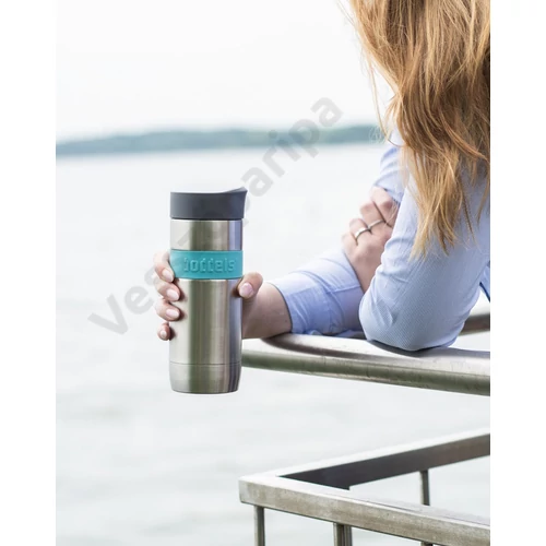 Boddels KOFFJE thermo bögre 370ml türkizkék