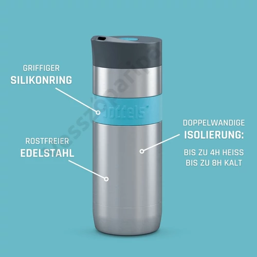 Boddels KOFFJE thermo bögre 370ml türkizkék