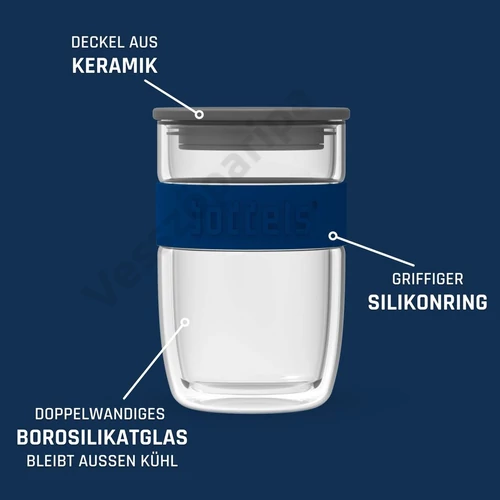 Boddels SEEV Teásbögre sötétkék 380ml részei