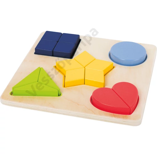 Színes geometriai formalap - tanoda
