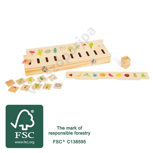 Szortírozó doboz, növények és állatok, fsc
