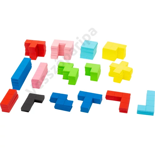 színes geometriai elemek csomagolás