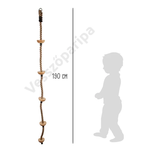 Small foot 11877 Fa lépcsős mászókötél méret