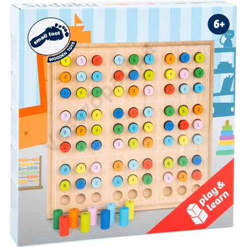 Nagyméretű sudoku játék fából csomagolás
