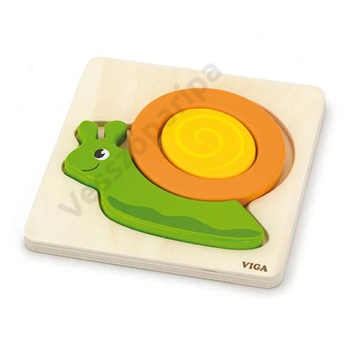 Magasított puzzle - csiga