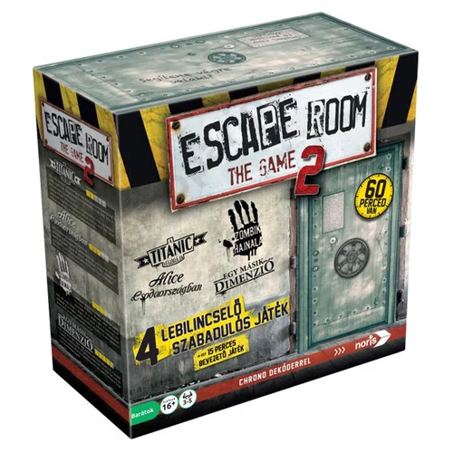 Escape room 2.0, Szabadulószoba társasjáték 4 játékkal