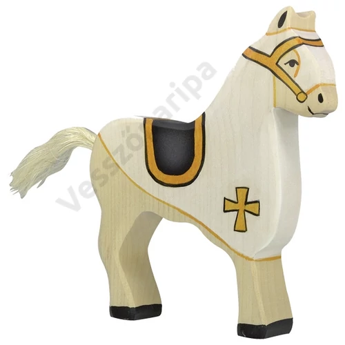 Holztiger fa figura lovagi ló