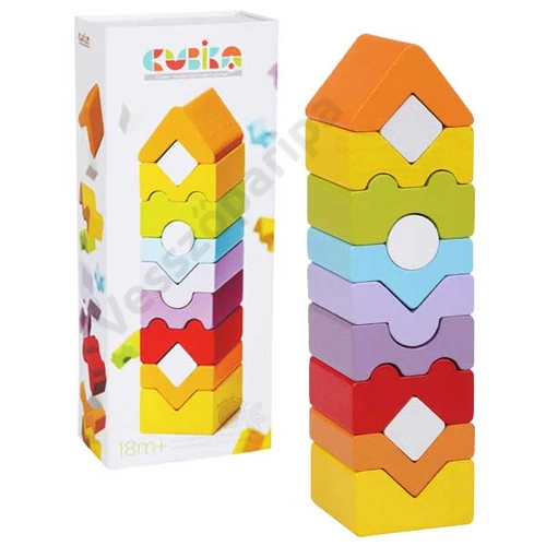 Cubika tanító fa torony 8 soros