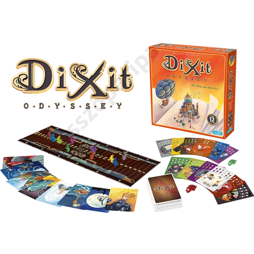 Dixit Odyssey tarsasjatek, kartyak, logo