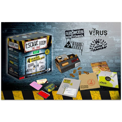 Escape room 2.0, Szabadulószoba társasjáték 4 játékkal