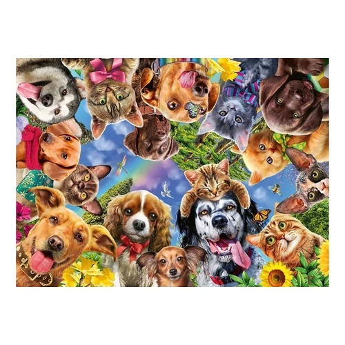 Ravensburger 500 darabos puzzle Állati szelfi