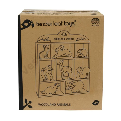 Tender Leaf Toys fa erdei állat készlet