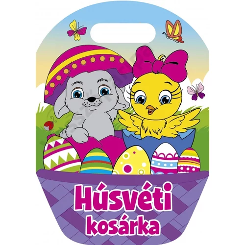 Húsvéti kosárka - kifestő kicsiknek