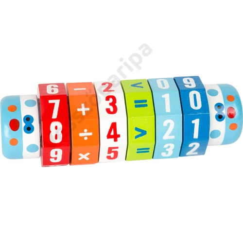 Small foot számoló fa henger matematikai műveletekkel